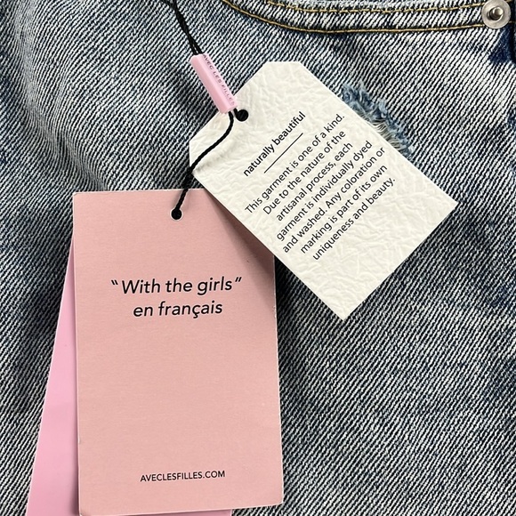 Avec Les Filles Distressed Mom Jeans Mid Rise Women’s Size 29 NWT - Picture 10 of 15